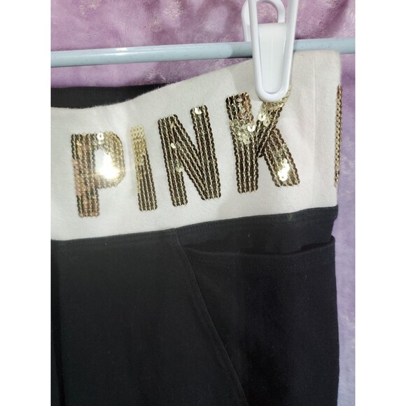Victoria’s Secret PINK Sequins Bling Leggings Size Extra Small (XS) - Picture 4 of 9